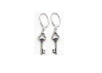 Lever Back Key Fashion Earring